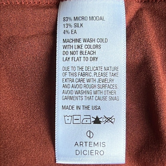 ARTEMIS DICIERO Julie Tank - Clay - Picture 8 of 9